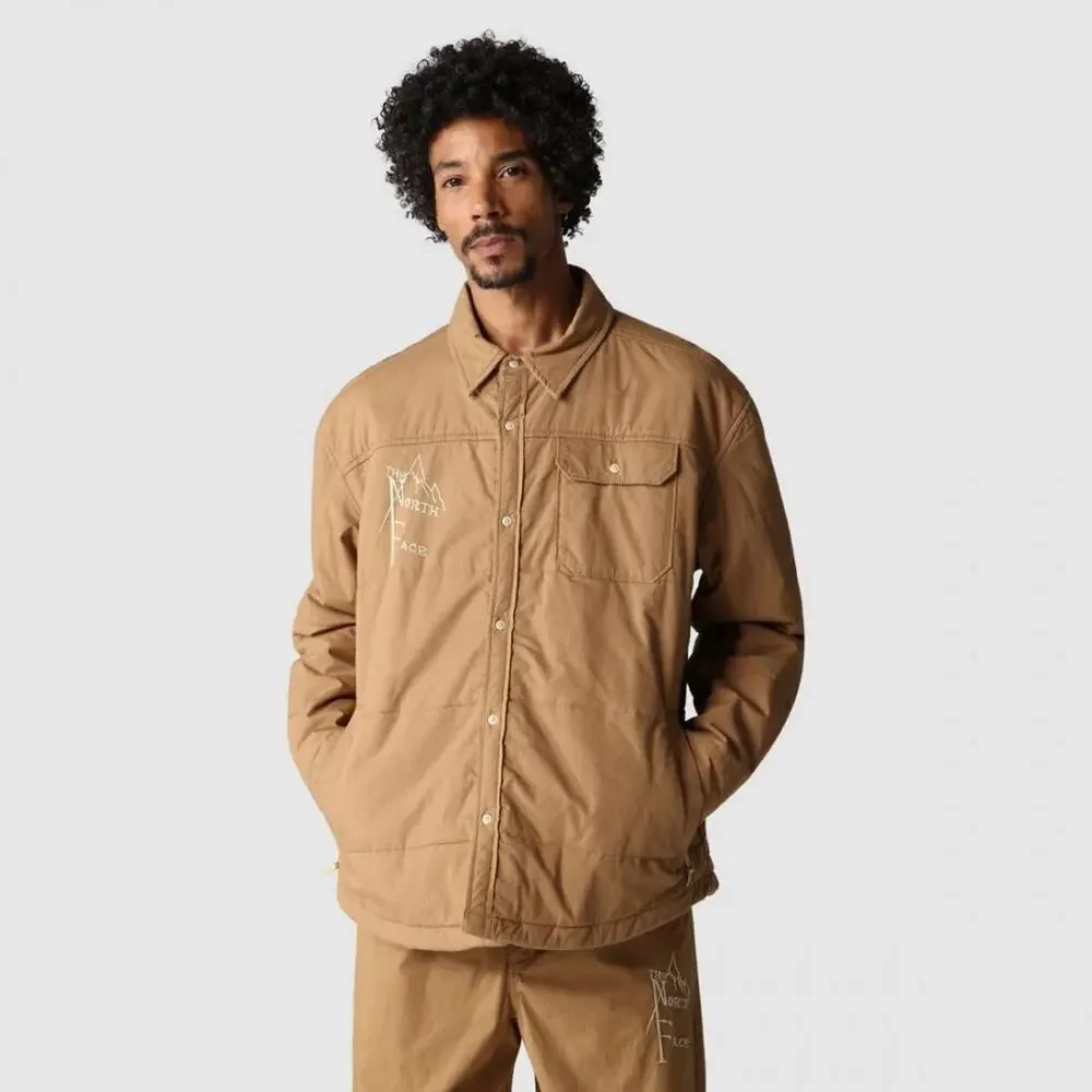 The North Face M66 Stuffed Shirt Jacket Size Small Utility Brown $200 MSRP NWT